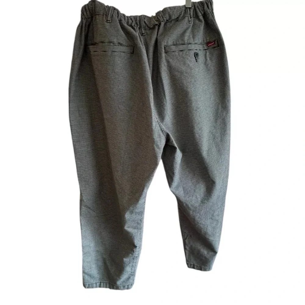 Men’s Levis XX Chino EZ Taper Black/White Stretch Elastic Waist Pants Size L